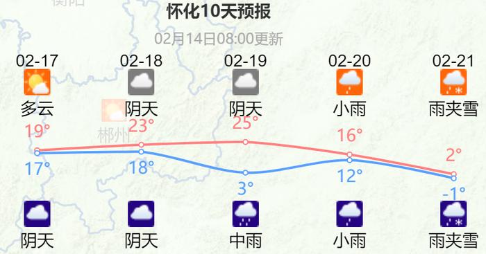 降温超10℃！龙年首场寒潮来袭！长沙春节返程天气预报→