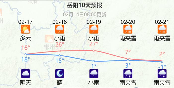 降温超10℃！龙年首场寒潮来袭！长沙春节返程天气预报→