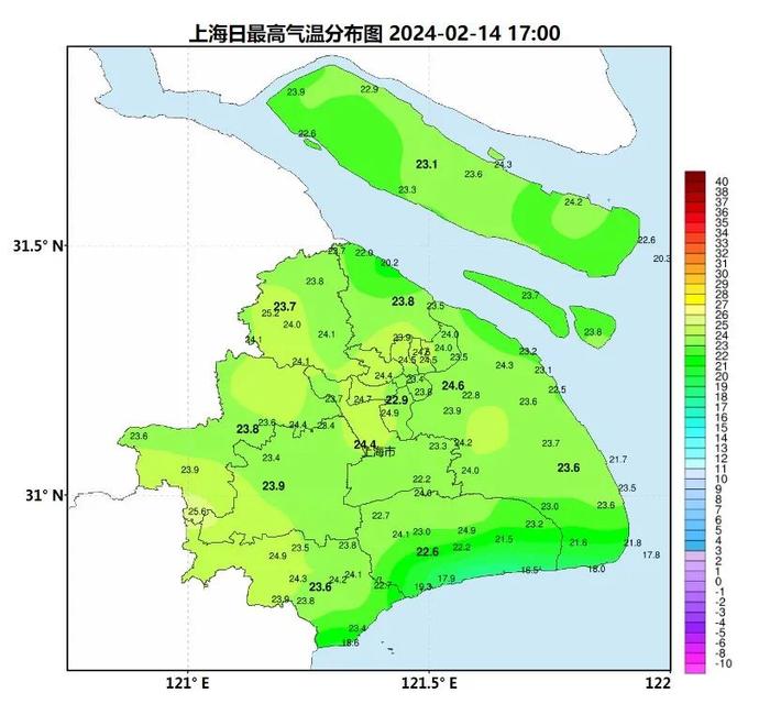 上海今日“热力四射”徐家汇站22.9℃，寒潮来袭48小时最低温降8℃