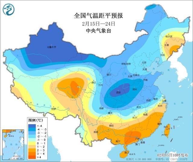 中央气象台：未来十天寒潮将影响我国大部地区