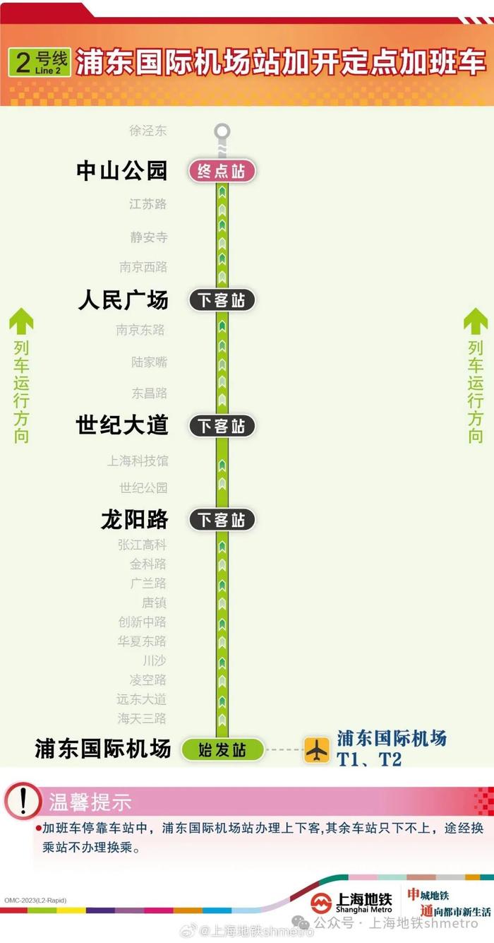 【最新】今晚2号线虹桥火车站、浦东国际机场站加班车延时至明天凌晨，春节假期上海地铁运送乘客超3918万人次