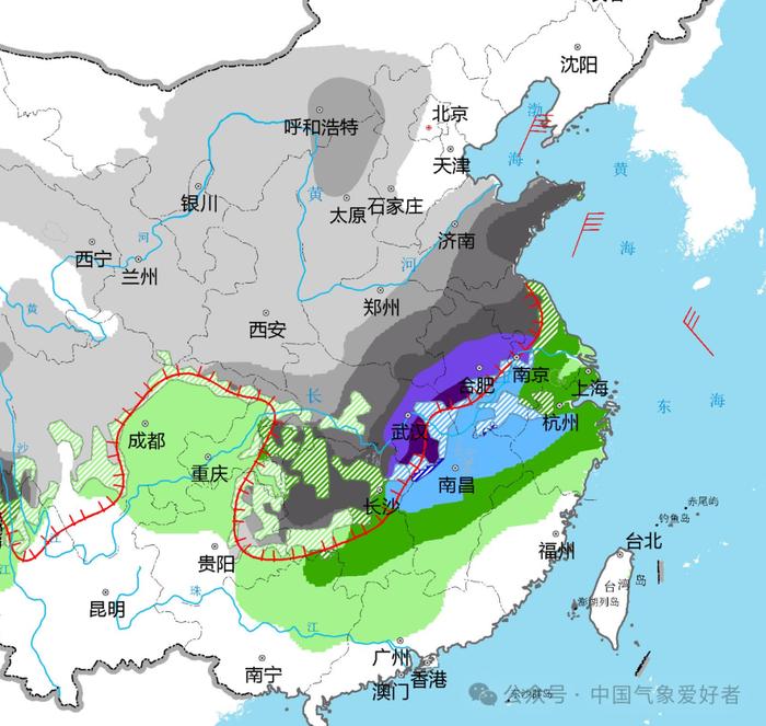 四预警齐发！降温图红到发黑，中央气象台直呼刺激！河南冻雨下完会转雪