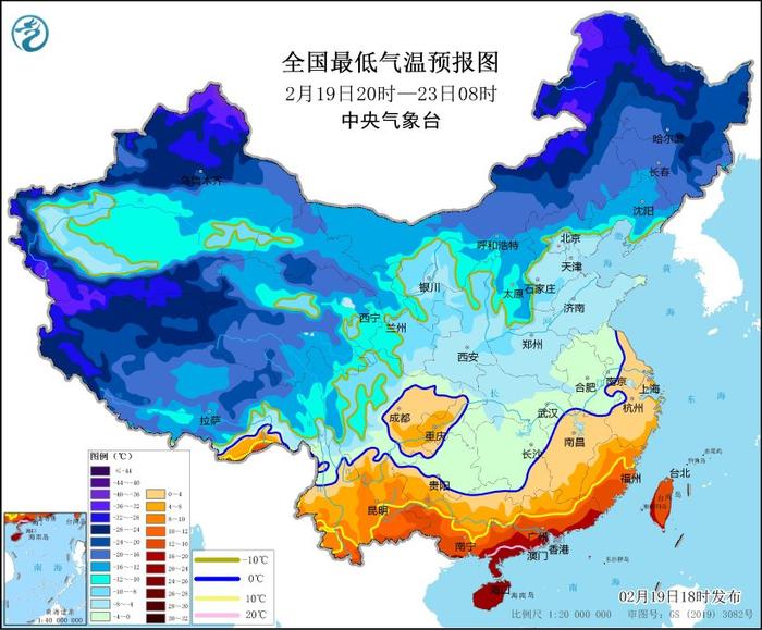 寒潮、暴雪、沙尘暴、大雾、大风、强对流天气，中央气象台六预警齐发