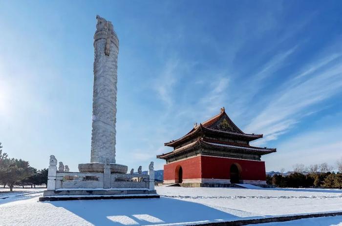 一朝风雪终迎春，粉妆玉砌的清东陵美景来啦！