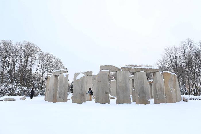 北京世界公园：迎瑞雪 度新春