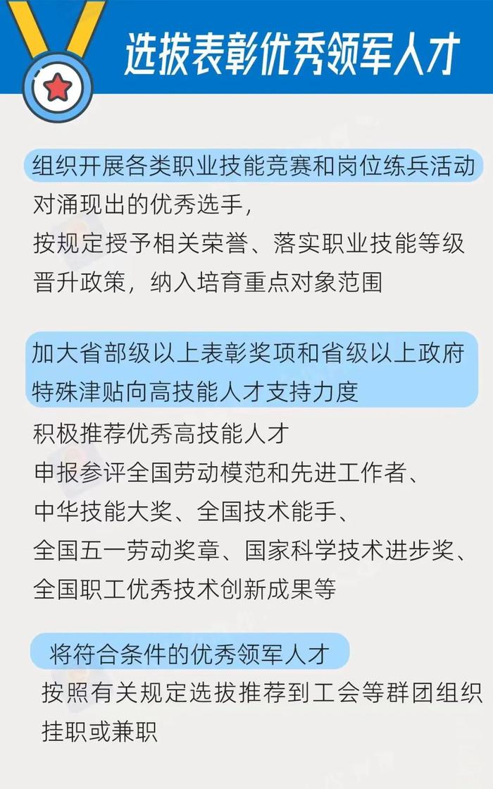 重磅消息！人社部、全国总工会等七部门制定了一份关系高技能领军人才的培育计划→