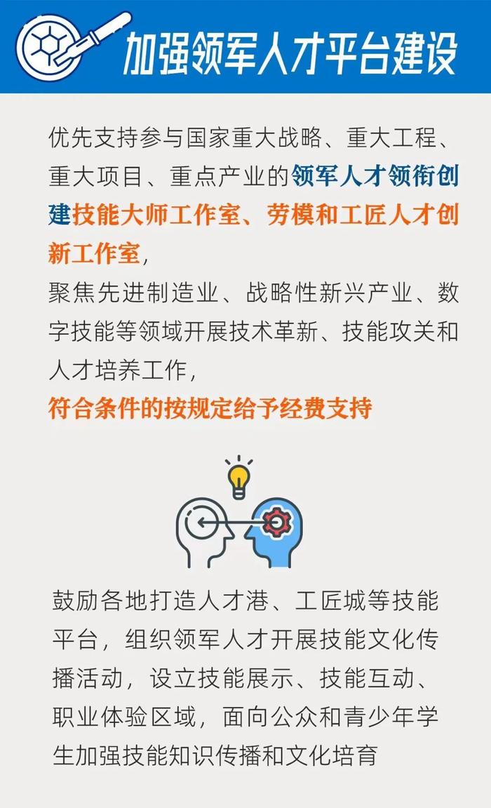 重磅消息！人社部、全国总工会等七部门制定了一份关系高技能领军人才的培育计划→