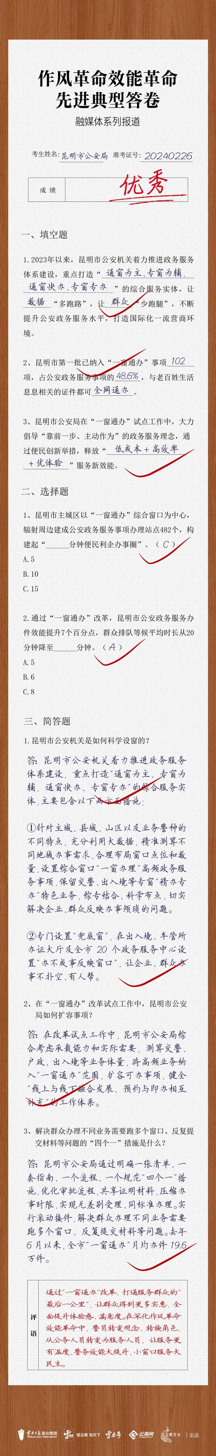 【“作风革命效能革命”答卷】昆明市公安局：如何立足小窗口提升大服务？