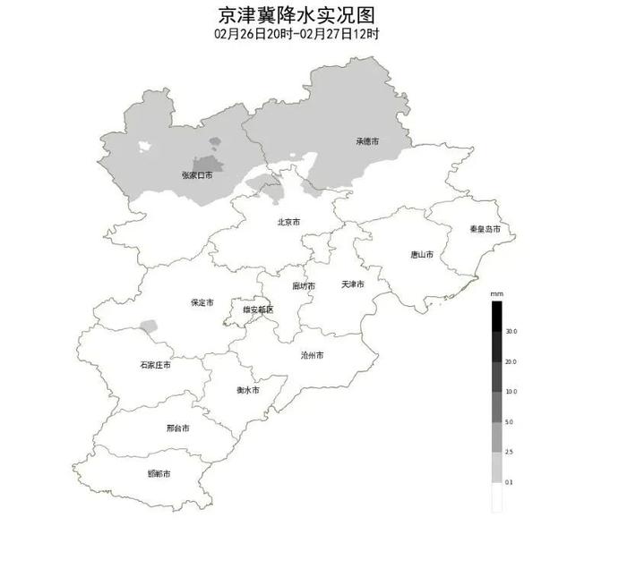 今明两天河北这里有中雪，冷空气继续占“C”位