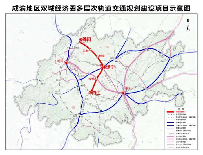 四川第二城要建第二条高铁 辐射成渝“双城经济圈”