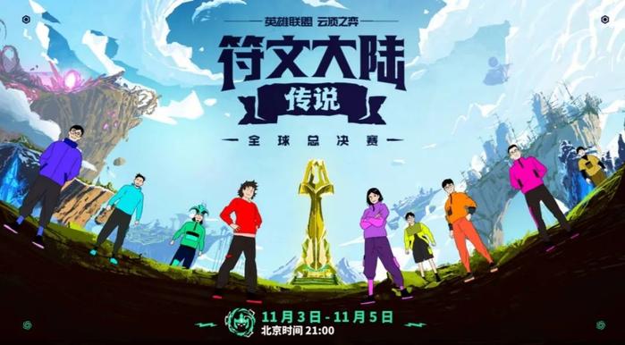 上次全球总决赛的宣传图