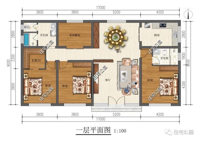 10套一层农村养老房，户型实用造价便宜，父母看了绝对喜欢