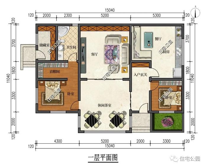 10套一层农村养老房，户型实用造价便宜，父母看了绝对喜欢