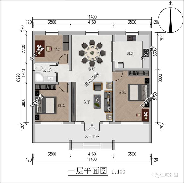 10套一层农村养老房，户型实用造价便宜，父母看了绝对喜欢