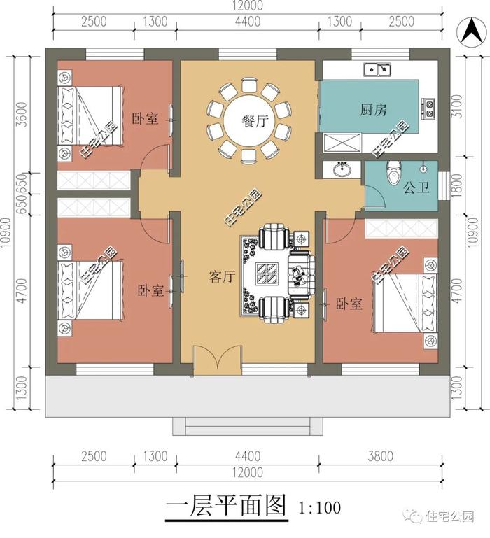 10套一层农村养老房，户型实用造价便宜，父母看了绝对喜欢