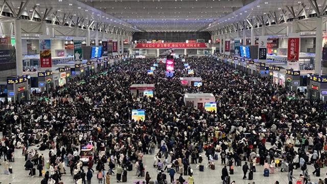 长三角铁路40天春运发送旅客逾9200万人次，较2019年增22%