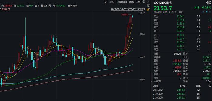 国际金价创历史新高带动黄金概念股走强，后市行情机构怎么看？