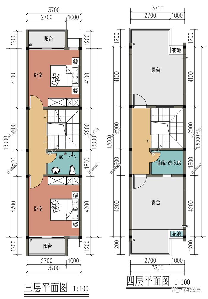 10套4~7米左右的小面宽农村户型，哪套更适合你家？