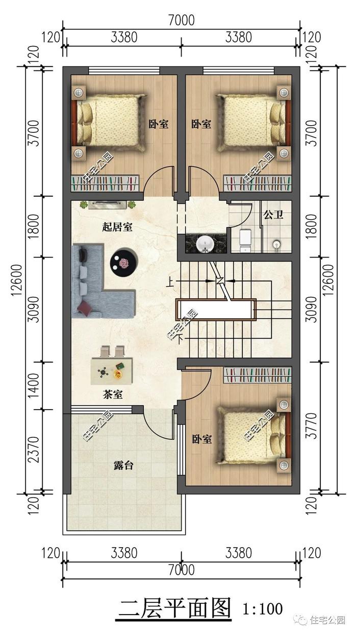 10套4~7米左右的小面宽农村户型，哪套更适合你家？