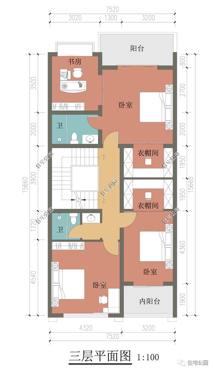 10套4~7米左右的小面宽农村户型，哪套更适合你家？