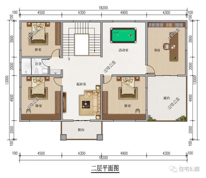 10套二层农村自建房户型，100分的好设计，建房选这些准没错（2279~2320）