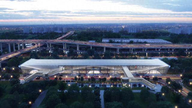 上海机场联络线七宝站开始内部装修，可与地铁9号线中春路站换乘