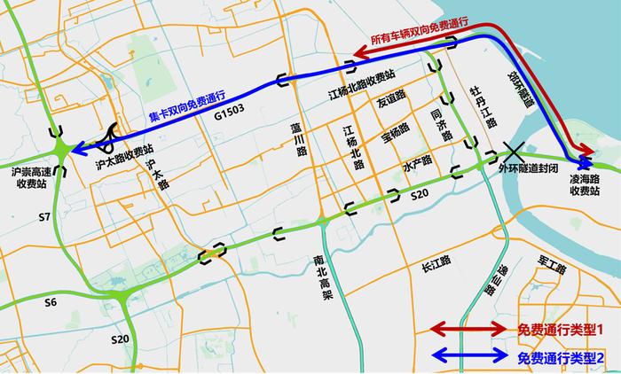 上海S20外环隧道将大修：3月22日起全封闭施工，计划工期12个月