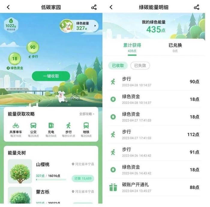 记录“碳足迹”，还能做公益，你开通银行个人碳账户了吗？