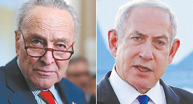 以色列总理与美民主党大佬激烈争吵！舒默猛批内塔尼亚胡是“中东和平主要障碍”