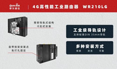 移为通信发布新款高性能导轨式工业路由器WR210LG