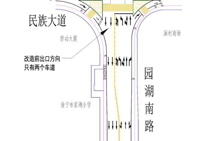 明起测试！南宁这个路口通行规则有变化