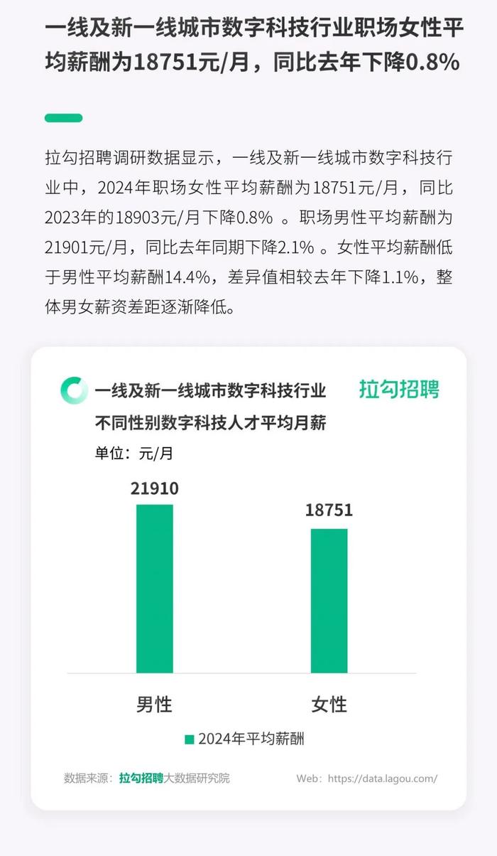 报告 | 2024年一线及新一线城市数字科技行业职场女性洞察报告（附下载）