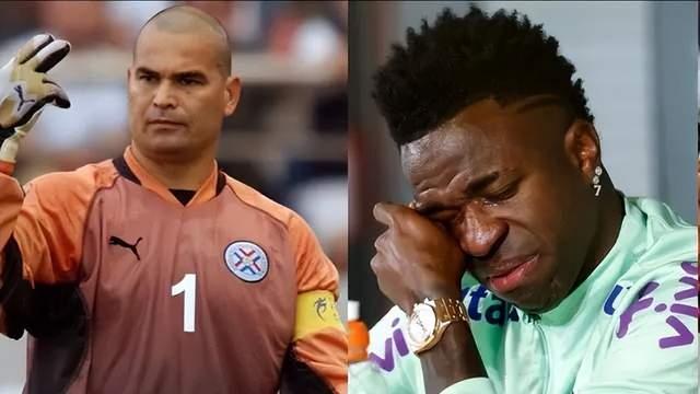 哭有啥用！巴拉圭传奇谈维尼修斯流泪不屑一顾：足球是男人运动