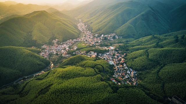 莫干山中村落。视觉中国 资料图