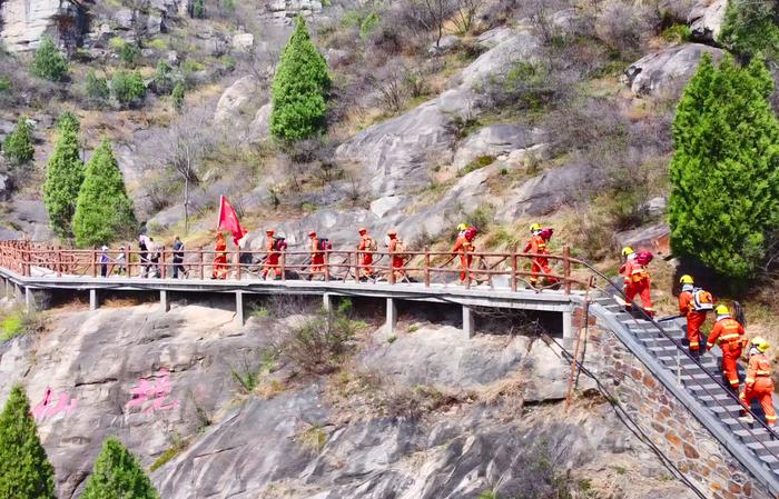 加强演练和培训，国家消防救援局河南机动队伍备战森林防火紧要期