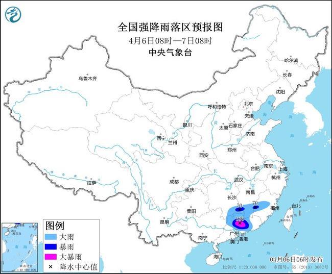 暴雨黄警：四省部分地区有大到暴雨，局地伴强对流天气