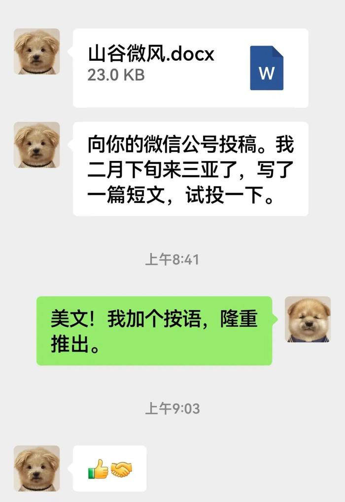 晚安重庆丨余华给莫言发微信投稿，装满了三亚的风