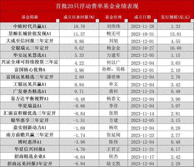 最高收益近19%，首批浮动费率基金业绩亮眼！