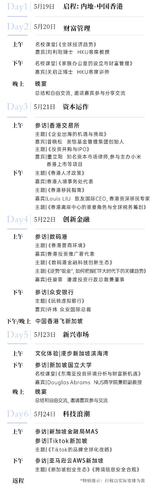 跟黑马去中国香港、新加坡游学，探资产增值、财富传承之道