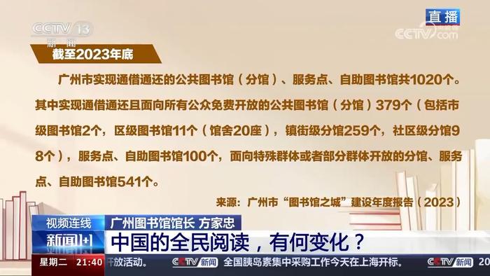 新闻1+1丨外卖送书、线上听书，全民阅读有了这些新趋势