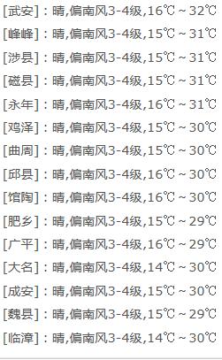 夏天要来了？！邯郸明天最高气温……