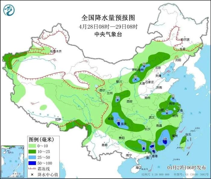 明天是工作日，闹钟调好了伐？上海还是要下雨，五一天气有好消息