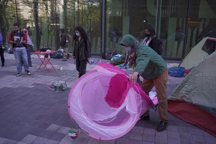 特写｜反战记：纽约大学示威营地风波