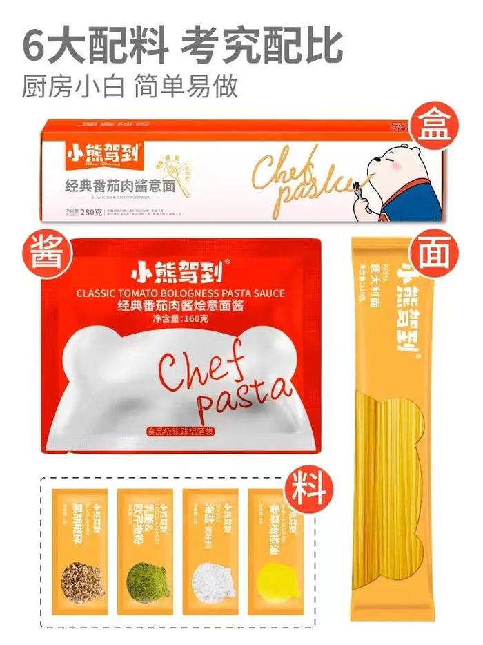 品牌直发！秒杀99元/10盒，小熊驾到经典意大利面5种口味可选，大人孩子都爱吃！