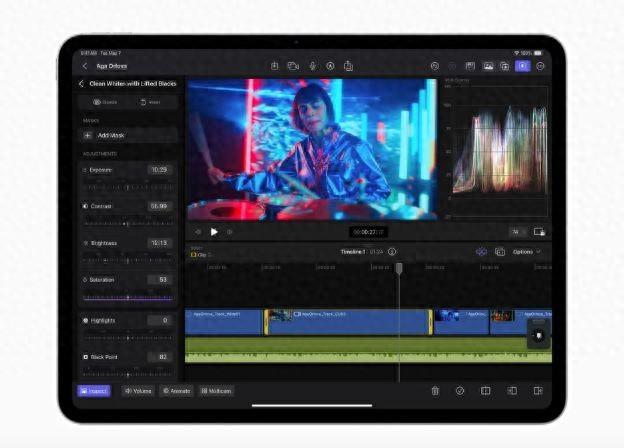 iPad版Final Cut Pro迎重大更新，支持外部驱动器与实时多机位录制