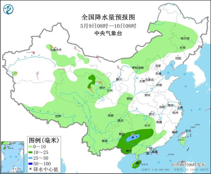 中央气象台：10-12日，南方地区将有新一轮较强降水过程