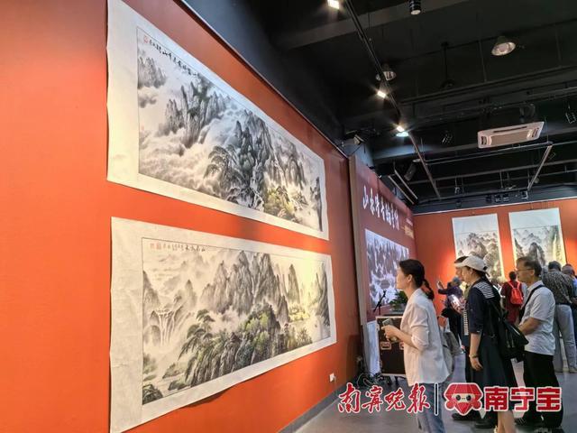 黄啓荣山水国画展开幕，展览持续至6月1日