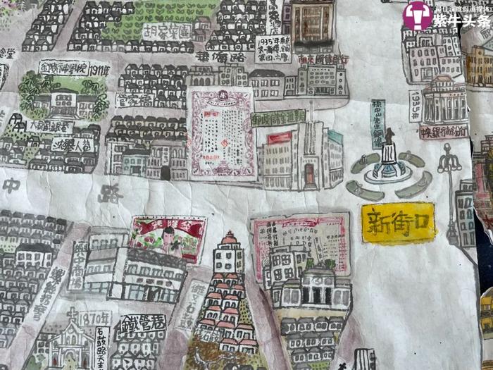 【紫牛头条】七旬画家趴在地上，用100多天画了幅10余平方米的老南京图