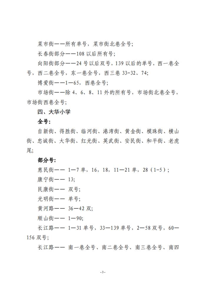 最新！2024年中山区、西岗区、旅顺口区学区划分