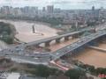 平陆运河南珠大街跨江桥保通桥实现通车试运行